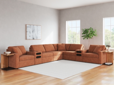 Modmax 8-Piece Sectional, Spice, rollover