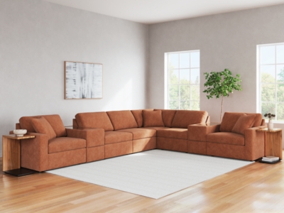 Modmax 8-Piece Sectional, Spice, rollover