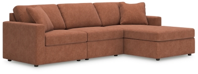 Modmax 3-Piece Modular Next-Gen Nuvella™ Performance Fabric Sofa Chaise
