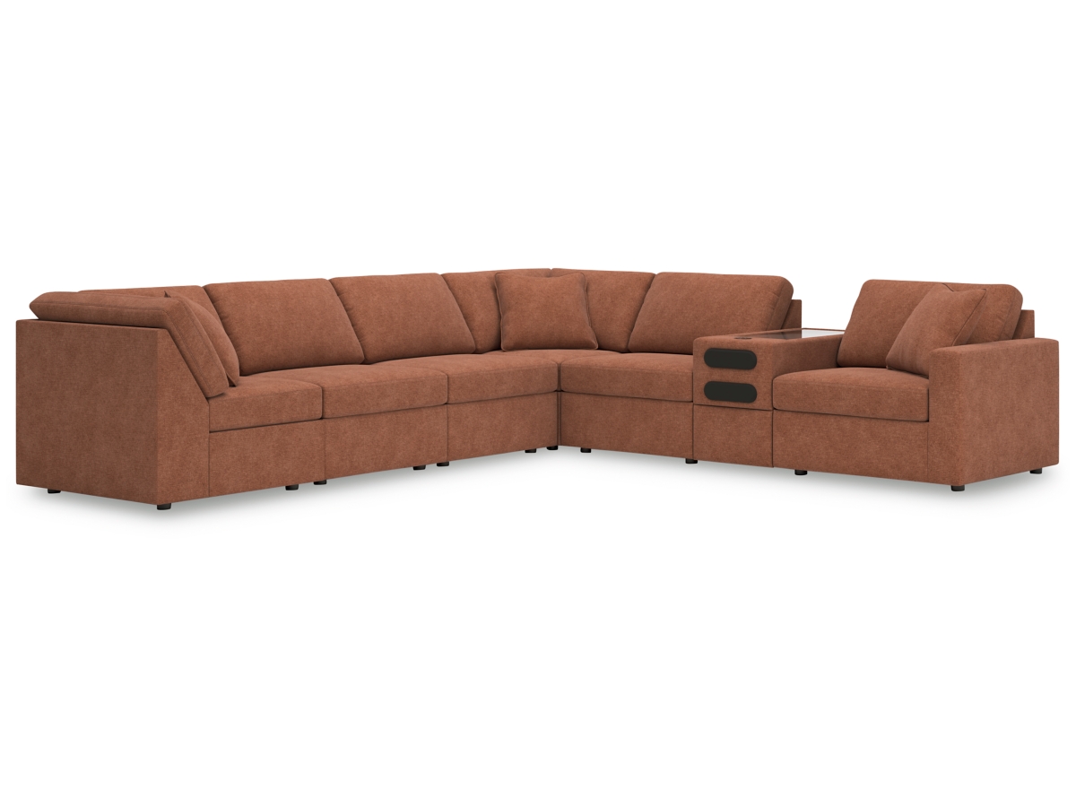 Modmax 7 Piece Modular Sectional with Audio Console Modmax 7 Piece Modular Sectional with Audio Console