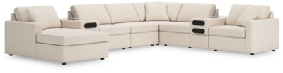 Modmax 8-Piece Sectional with Audio System and Chaise, Oyster, large