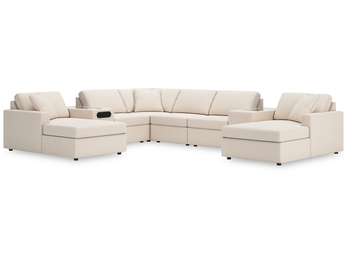 Modmax 8 Piece Modular Sectional with Audio and Storage Consoles Modmax 8 Piece Modular Sectional with Audio and Storage Consoles