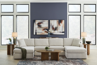 Modmax 4-Piece Sectional with Chaise, Oyster, rollover