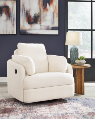 Modmax Swivel Glider Recliner, Oyster, rollover
