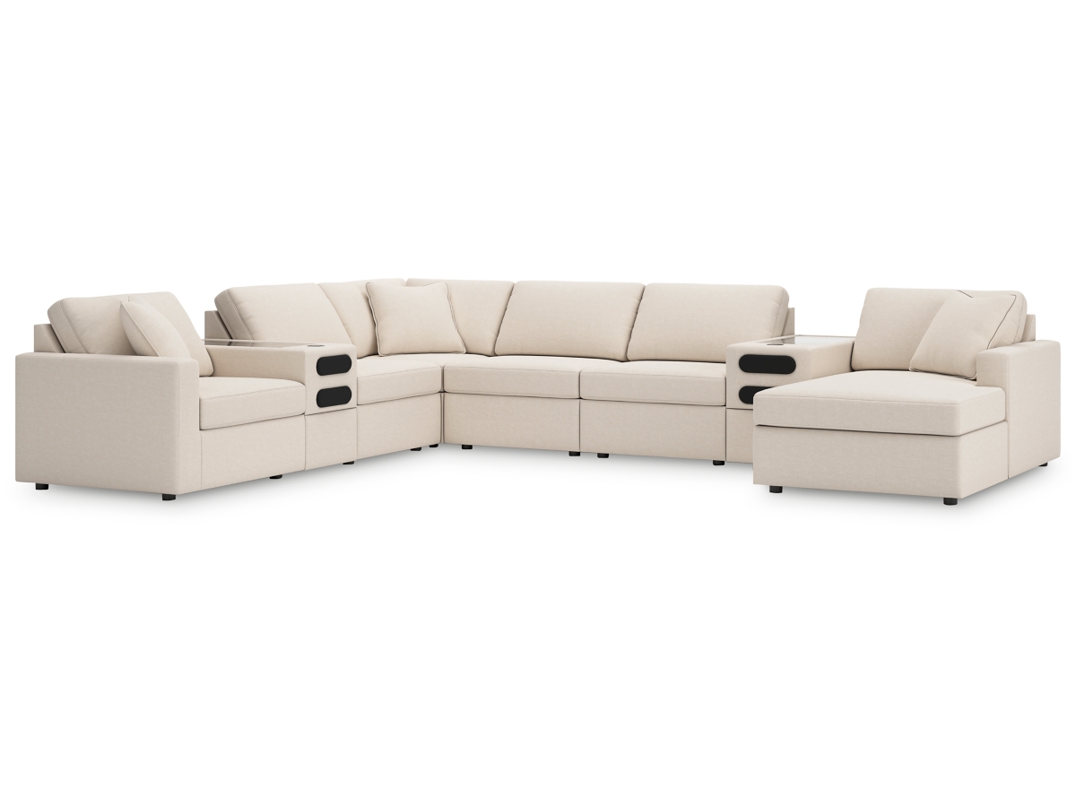 Modmax 8 Piece Modular Sectional with Chaise and Audio Consoles Modmax 8 Piece Modular Sectional with Chaise and Audio Consoles
