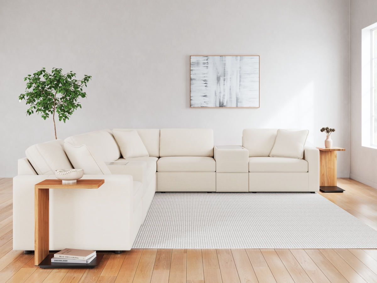 Modmax 8 Piece Modular Sectional with Storage Consoles Modmax 8 Piece Modular Sectional with Storage Consoles