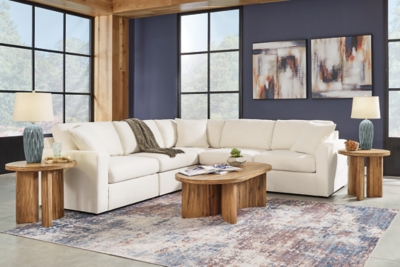 Modmax 5-Piece Performance Fabric Modular Sectional, Oyster