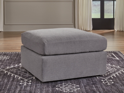 Modmax Performance Fabric Accent Ottoman, Granite