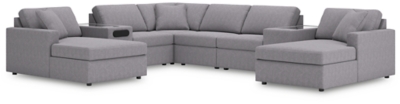 Modmax 8-Piece Sectional with Chaise, Granite, large