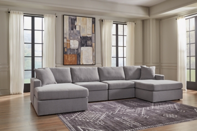 Modmax 4-Piece Sectional with Chaise, Granite, rollover