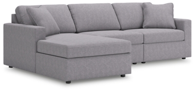 Modmax 3-Piece Sectional with Chaise, Granite, large