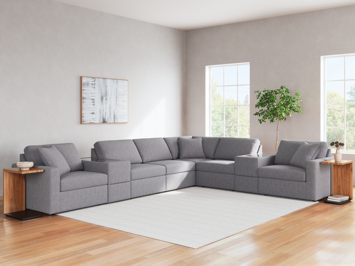 Modmax 8 Piece Modular Sectional with Storage Consoles Modmax 8 Piece Modular Sectional with Storage Consoles