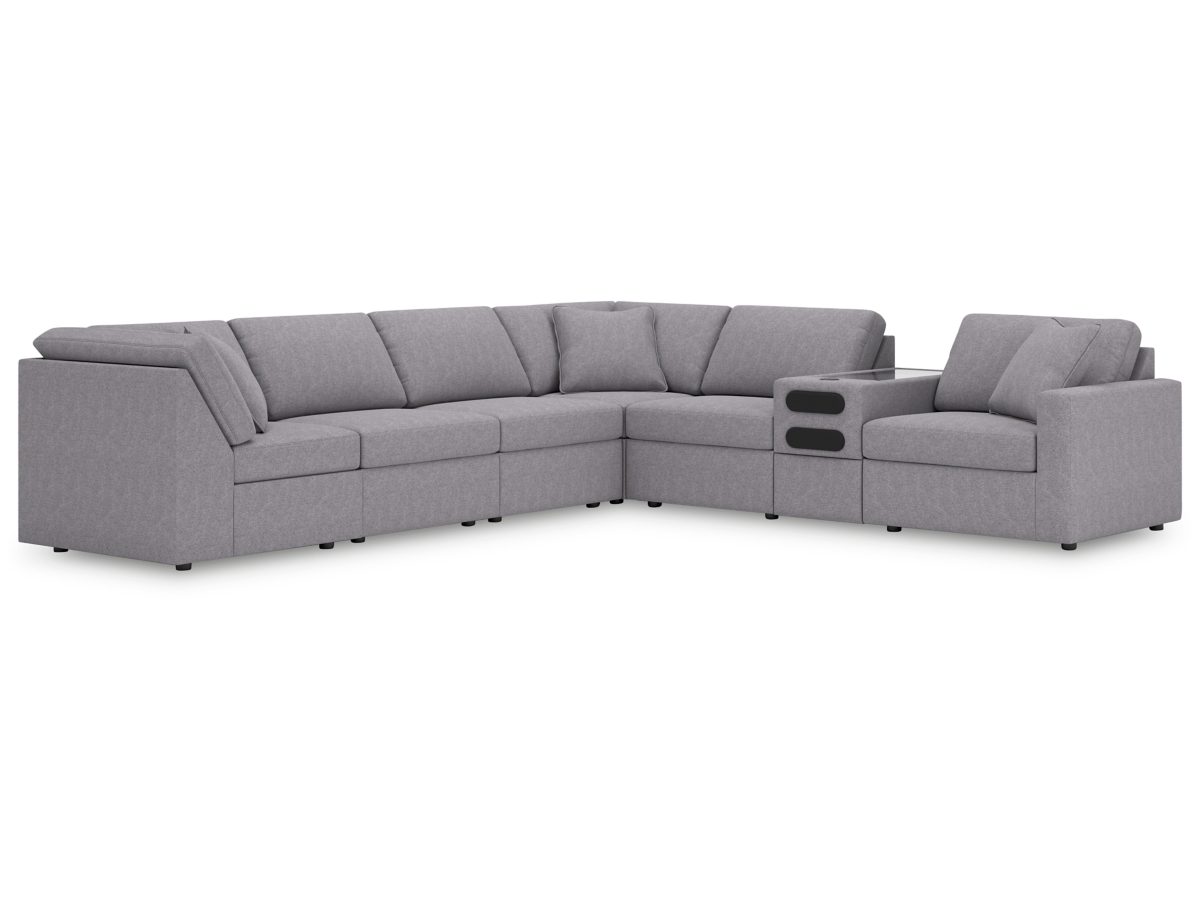 Modmax 7 Piece Modular Sectional with Audio Console Modmax 7 Piece Modular Sectional with Audio Console
