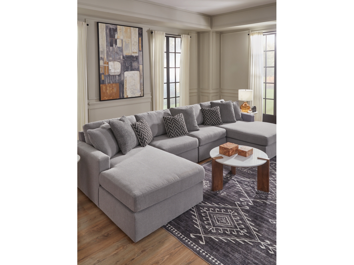 Modmax 4 Piece Modular Sectional with Double Chaise