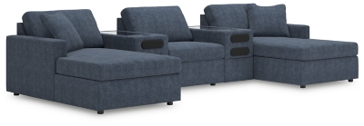 Modmax 5-Piece Double Chaise with Audio Consoles, Ink, large