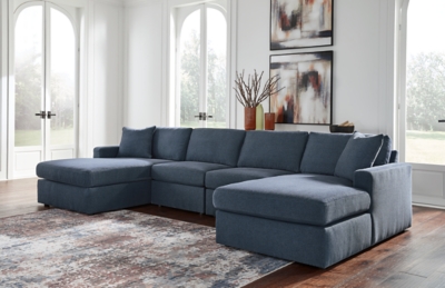 Modmax 4-Piece Sectional with Chaise, Ink, rollover