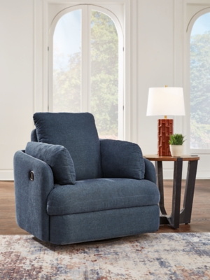 Modmax Swivel Glider Recliner, Ink, rollover