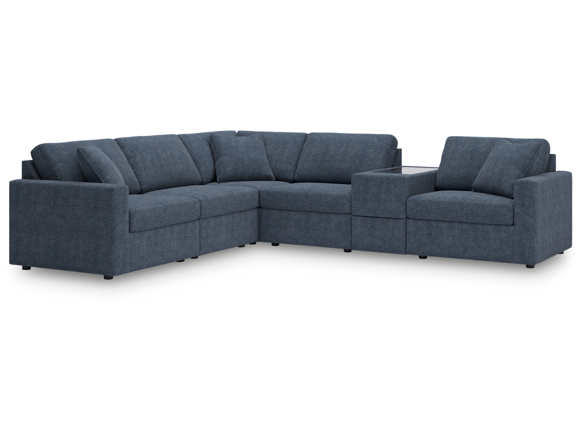 Modmax 6 Piece Modular Sectional with Storage Console Modmax 6 Piece Modular Sectional with Storage Console