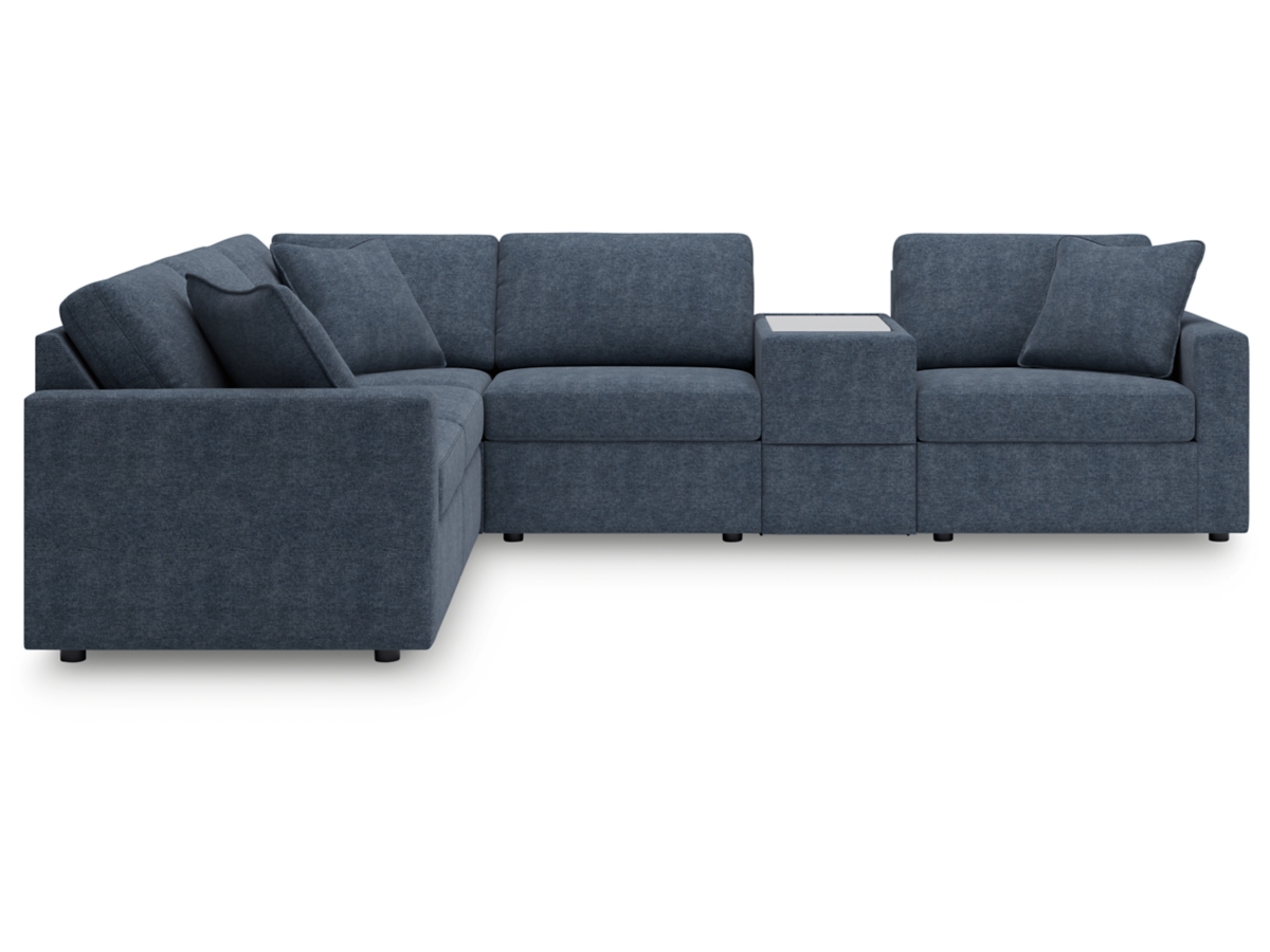 Modmax 6 Piece Modular Sectional with Storage Console Modmax 6 Piece Modular Sectional with Storage Console