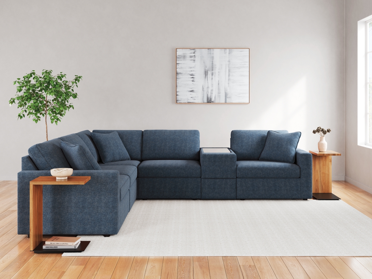 Modmax 6-Piece Modular Performance Fabric Sectional with