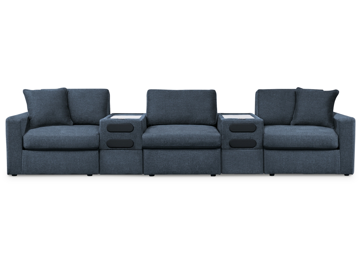 Modmax 5 Piece Modular Sectional with Audio Consoles Modmax 5 Piece Modular Sectional with Audio Consoles