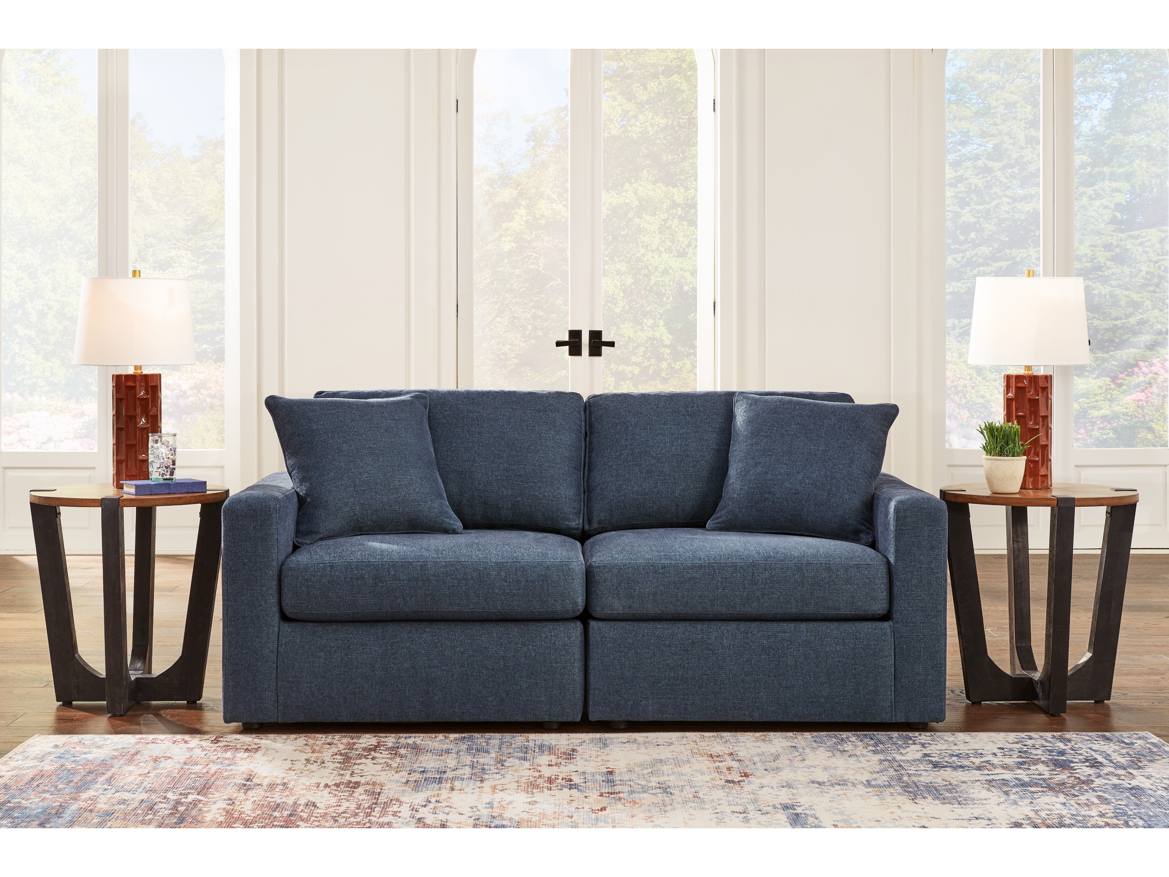 Modmax 2-Piece Modular Performance Fabric Loveseat