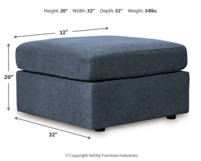 Modmax Oversized Accent Ottoman Dimensions