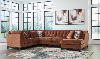 Laylabrook 3-Piece Sectional with Chaise, Spice