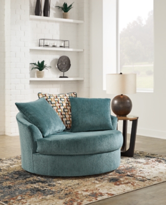 Oversized teal deals chair