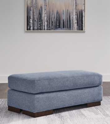 Belvoir Performance Fabric Ottoman, Denim