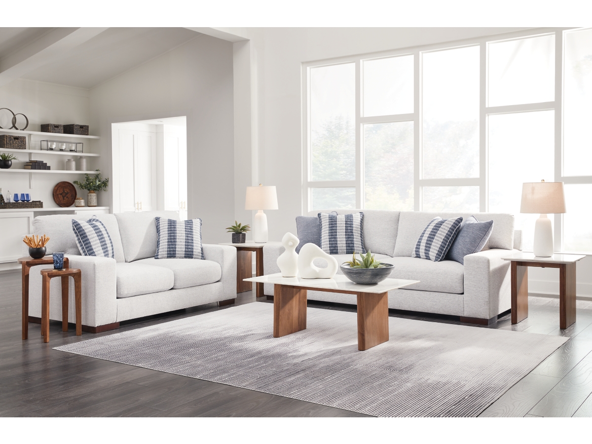 Belvoir Performance Fabric Sofa and Loveseat