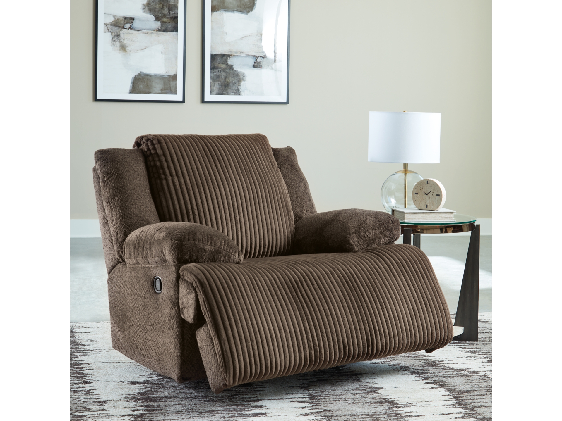 Image 3 of Top Tier 6-Piece Manual Reclining Modular Sectional with Chaise and Console