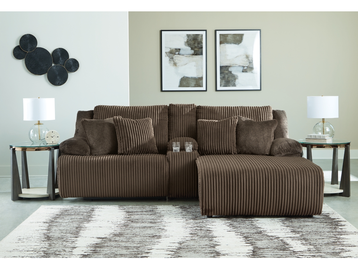 Top Tier 3-Piece Manual Reclining Modular Sectional with Chaise