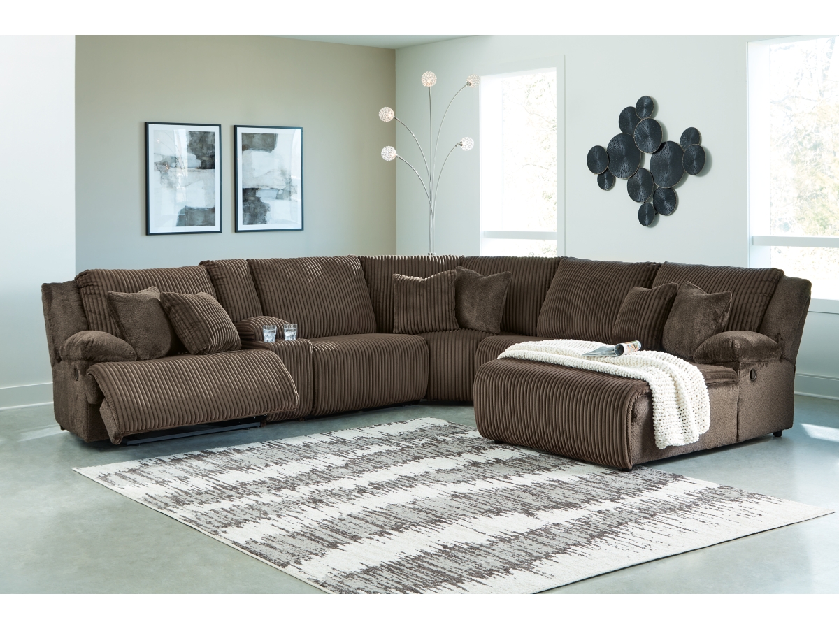 Top Tier 6 Piece Reclining Sectional with Chaise Top Tier 6 Piece Reclining Sectional with Chaise