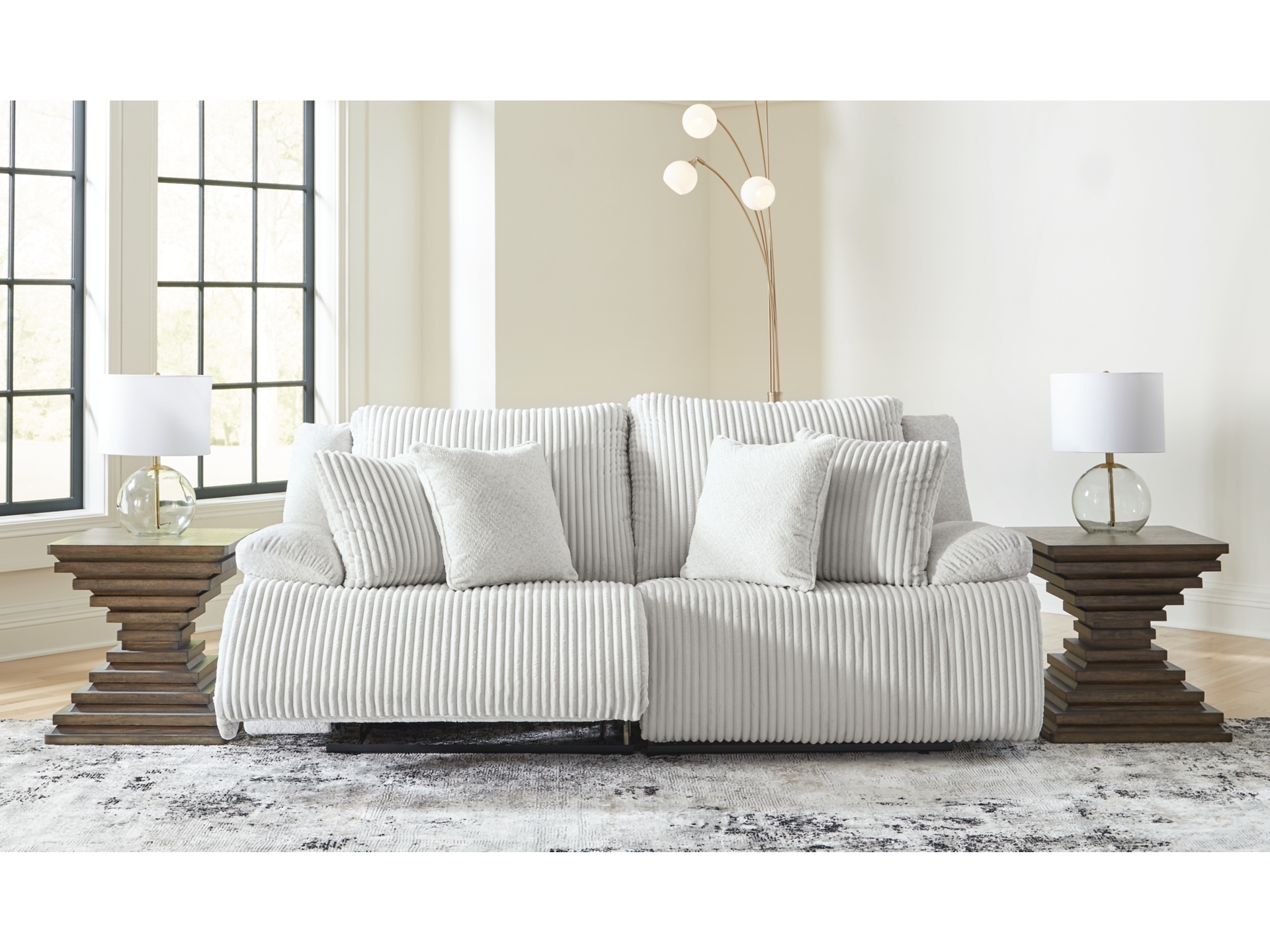 Image 1 of Top Tier Manual Reclining sofa and loveseat chair Alloy 