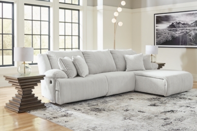 Top Tier 3-Piece Sectional Sofa Chaise, Alloy, rollover