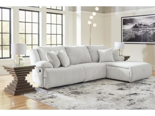 Top Tier 3-Piece Manual Reclining Modular Sectional Sofa Chaise