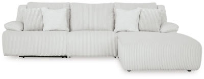 Top Tier 3-Piece Reclining Sectional Sofa Chaise, Alloy, large