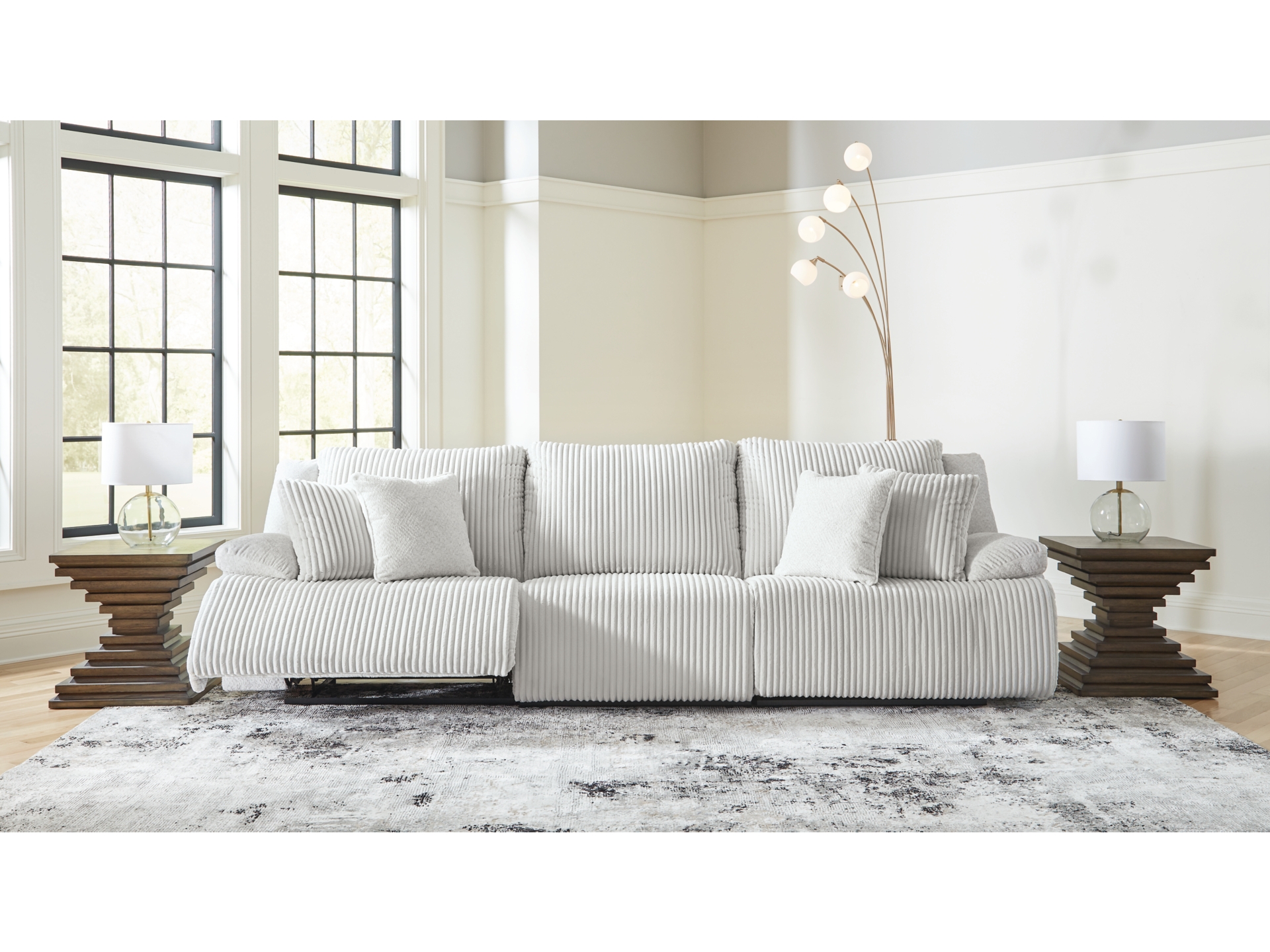Top Tier Manual Reclining sofa and loveseat chair Alloy 