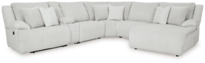 Top Tier 6-Piece Reclining Sectional with Chaise, Alloy, large