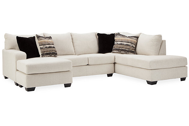 Cambri 2 Piece Sectional With Chaise, Sectional Sofa With Two Chaises