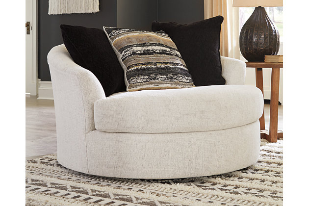 Cambri Oversized Chair Ashley, Oversized Round Swivel Chair