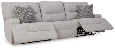 Acklen Place 3-Piece Power Reclining Sectional Sofa, Pewter, large