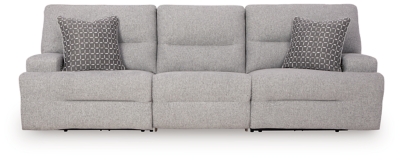 Acklen Place 3-Piece Power Reclining Sectional Sofa, Pewter, large