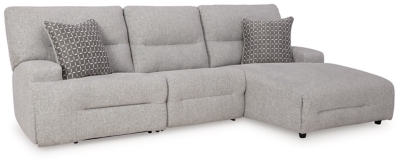 Acklen Place 3-Piece Power Reclining Sectional, Pewter, large