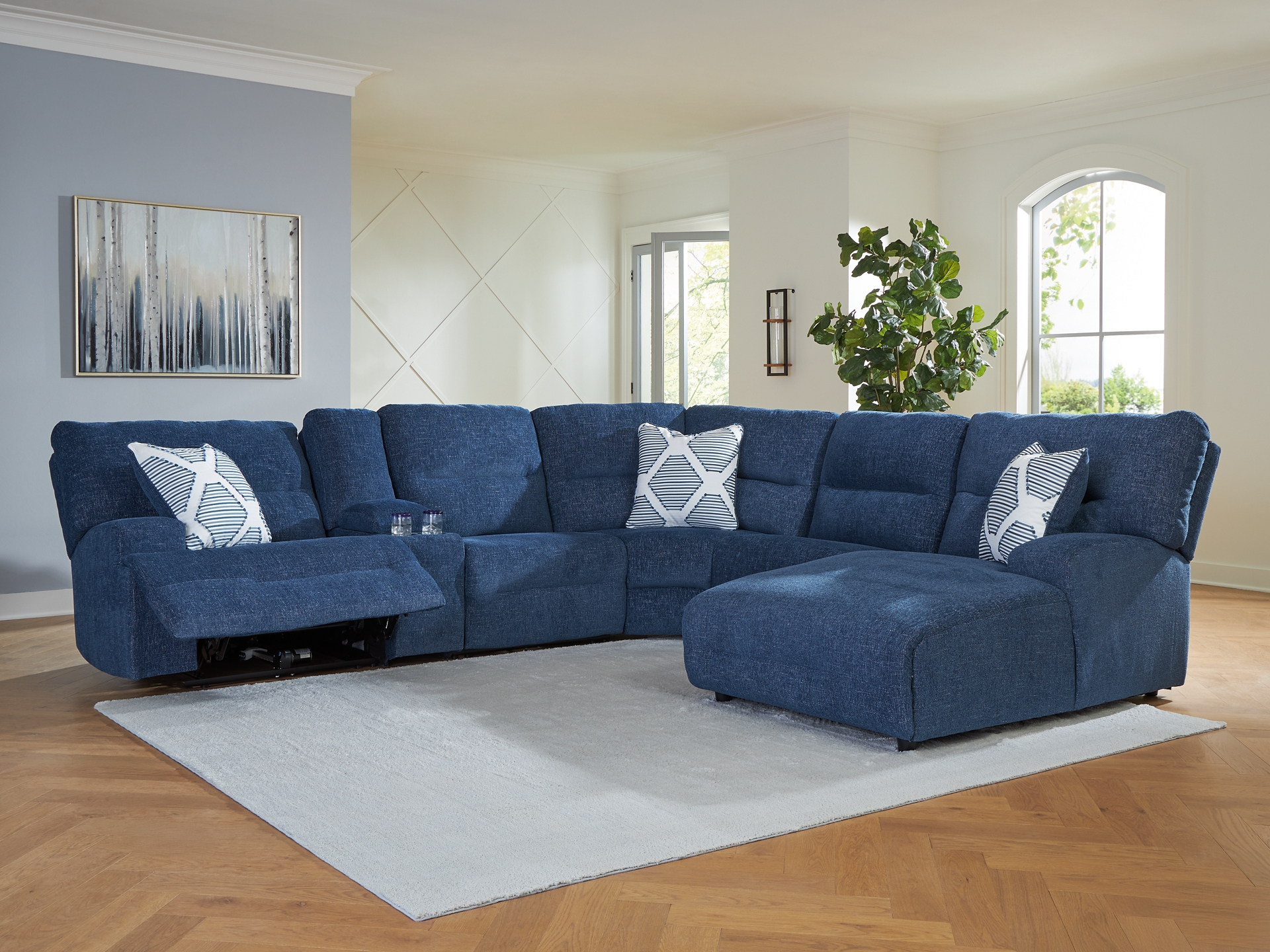 Acklen Place Performance Fabric navy 