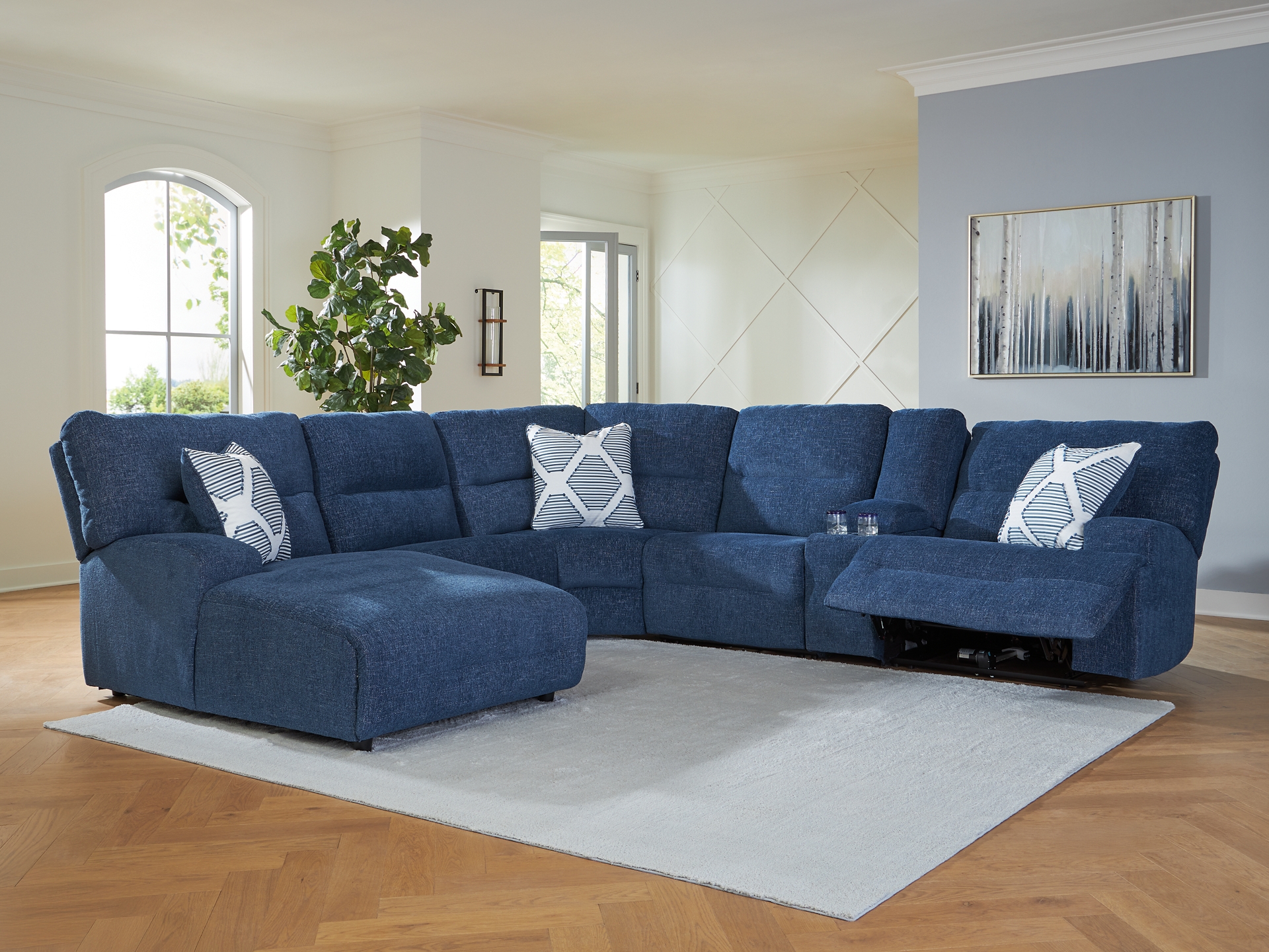 Image 1 of Acklen Place Performance Fabric navy 