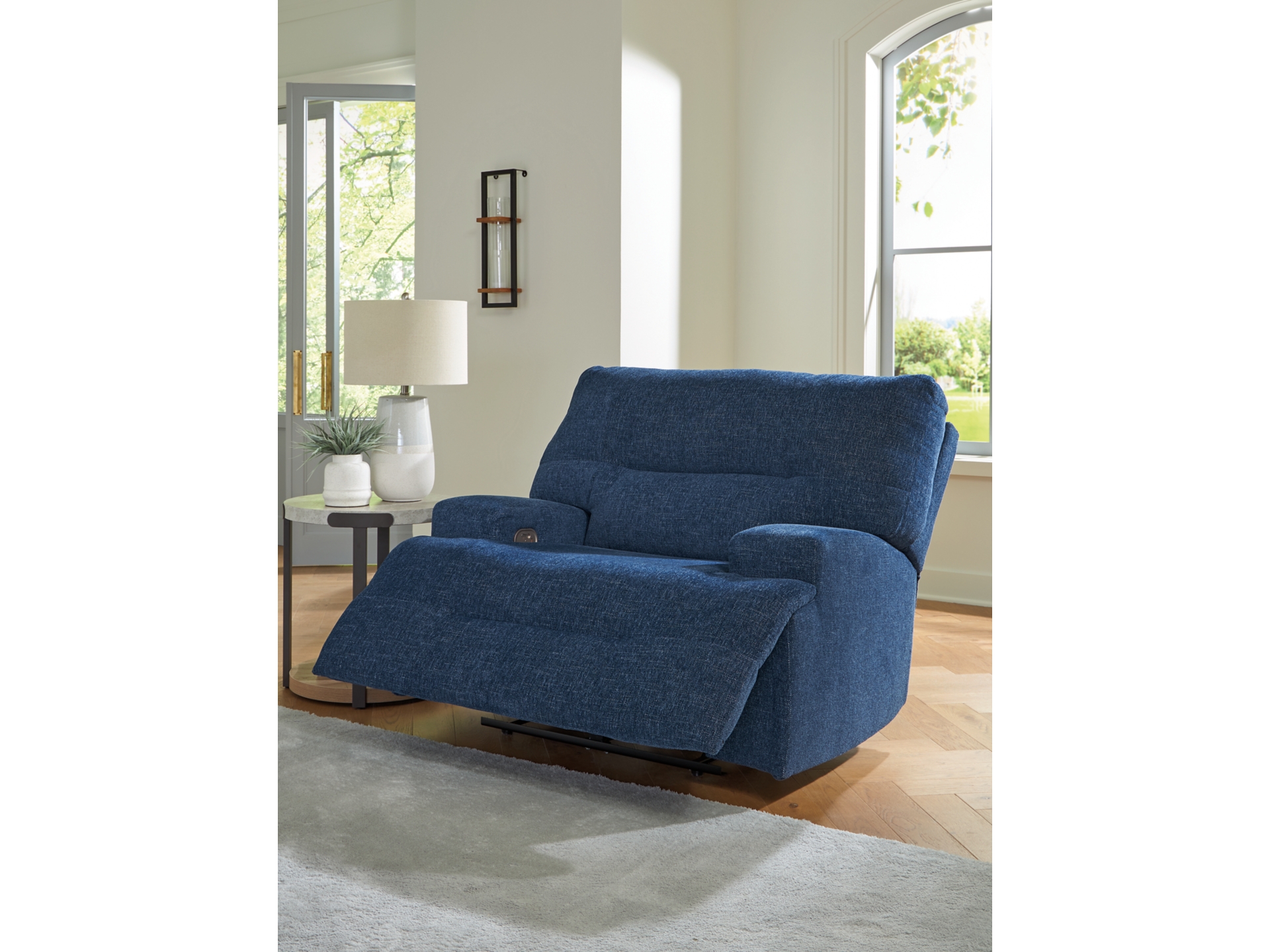 Acklen Place Next-Gen Nuvella Performance Fabric Dual Power Oversized Reclinerr