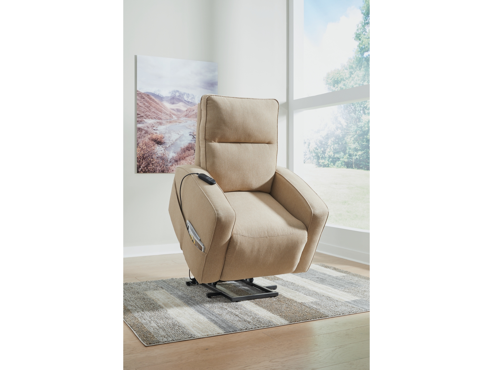 Image 0 of Starganza Next-Gen Nuvella™ Performance Fabric Power Lift Recliner Taupe