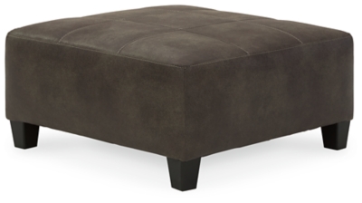 Navi Oversized Accent Ottoman, Smoke, large